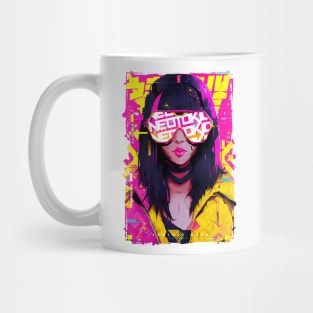 CYBERPUNK OTAKU GIRL | Futuristic Anime Manga Hyperpop | PROUD OTAKU Mug